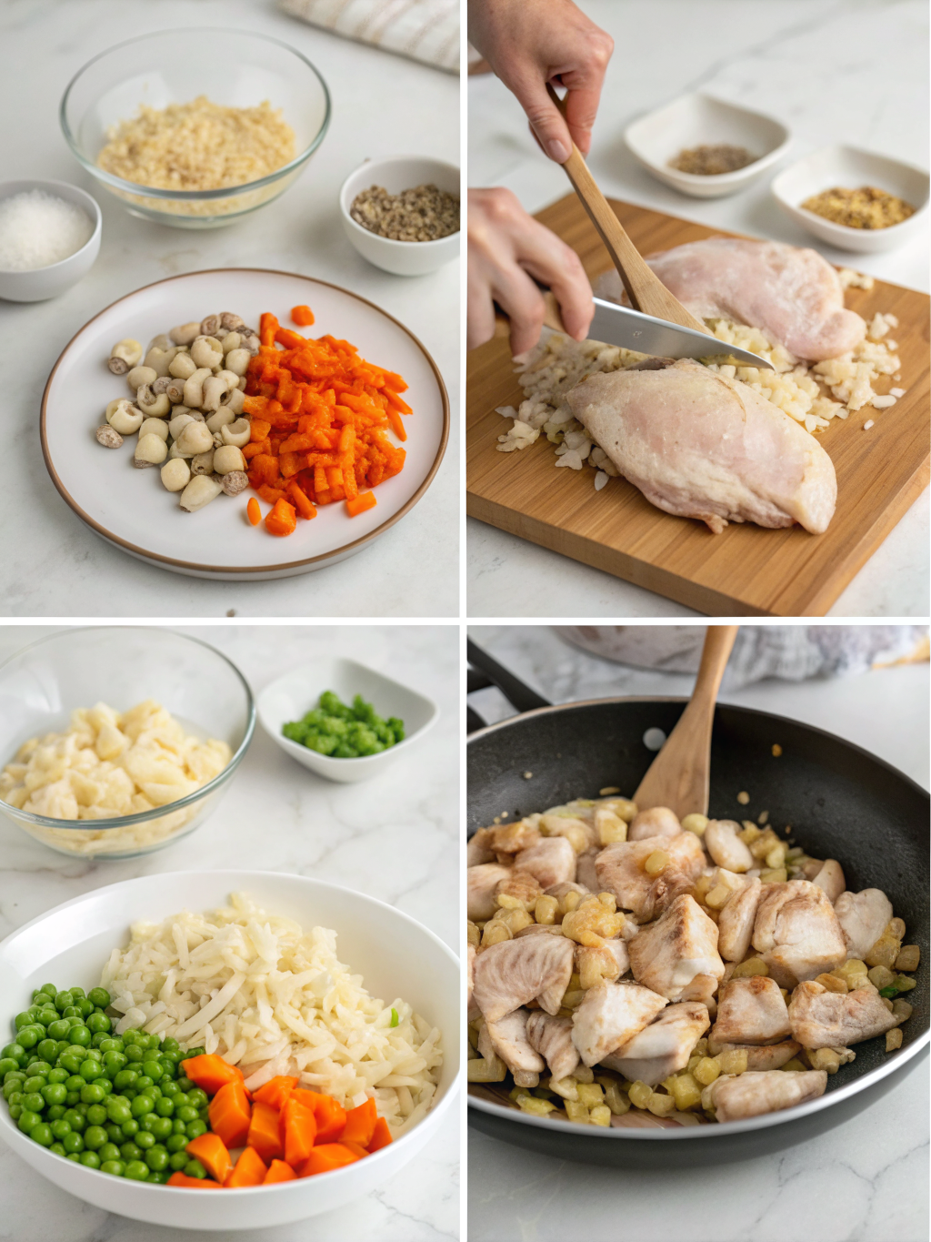 chicken a la king recipe preparing steps