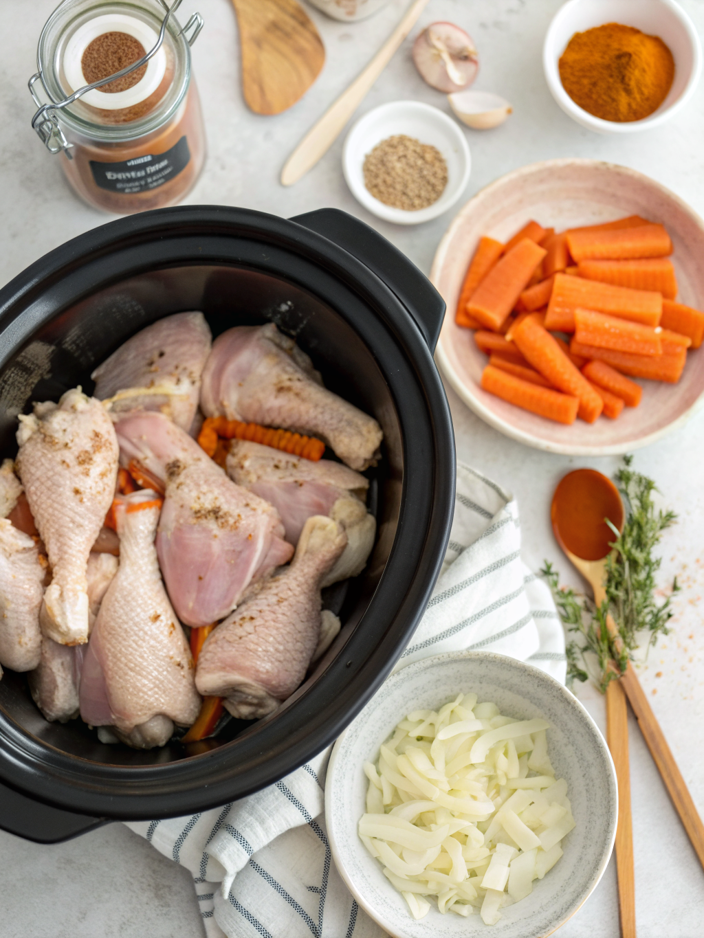 slow cooker chicken drummies recipes preparing steps