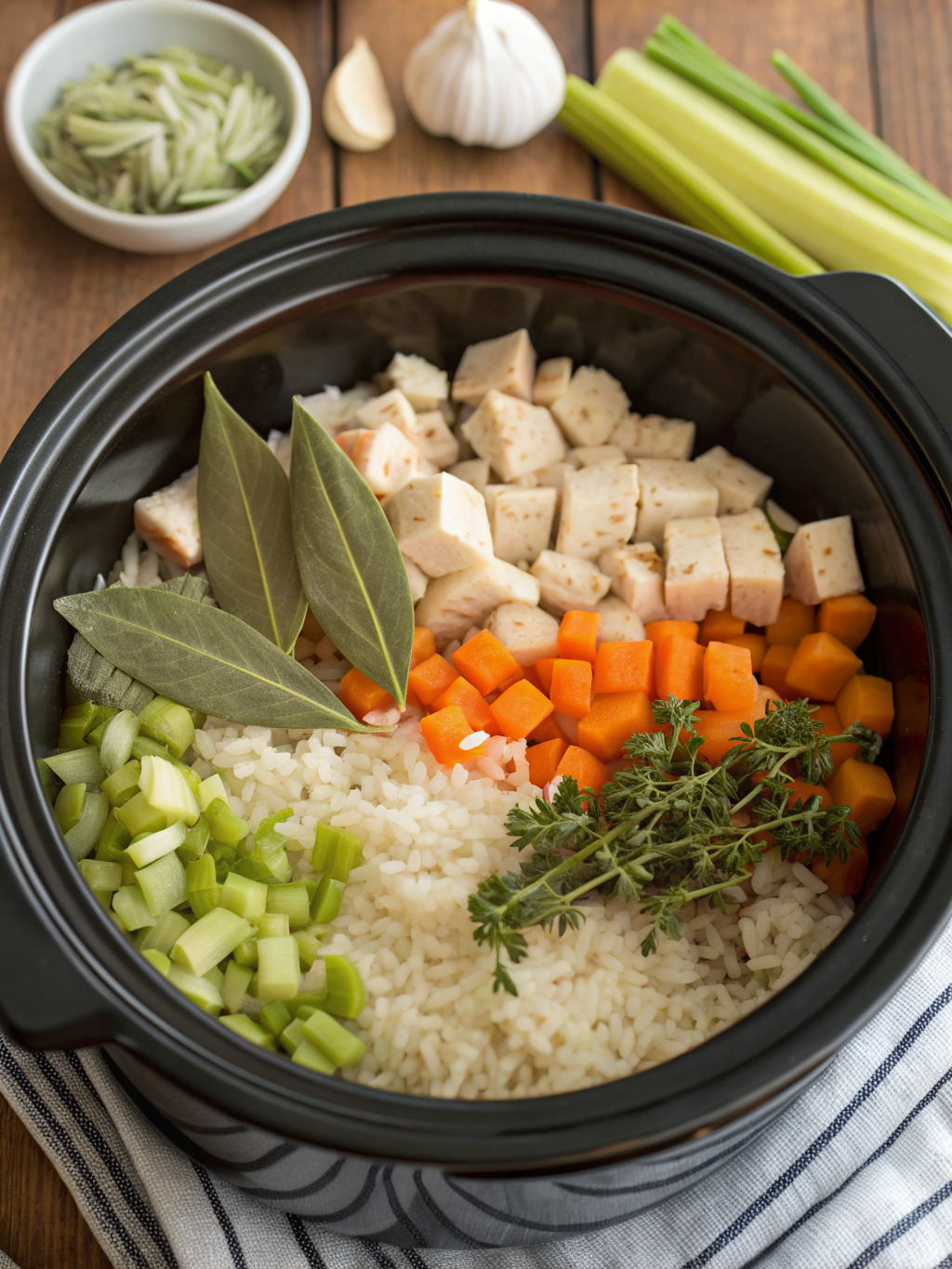 chicken and rice crockpot recipe ingredients