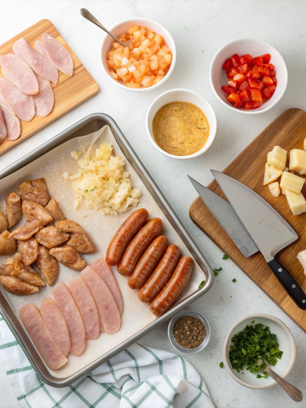 chicken and sausage recipes preparing steps