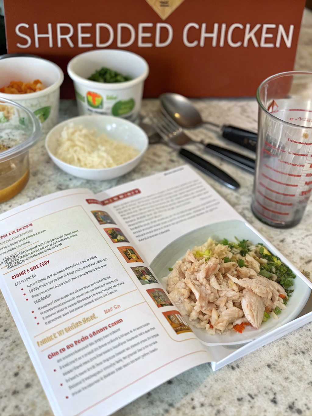 recipes with shredded chicken preparing steps