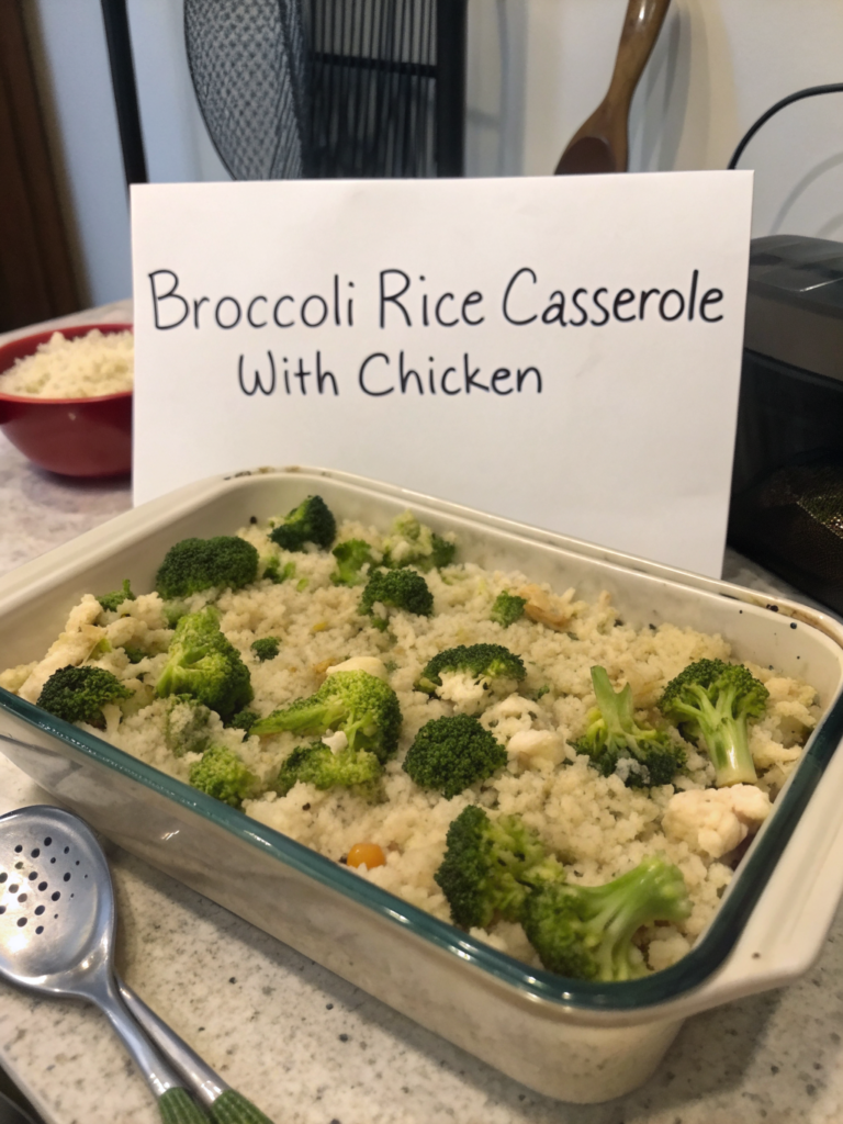 Recipe For Broccoli Rice Casserole With Chicken (15-Min)