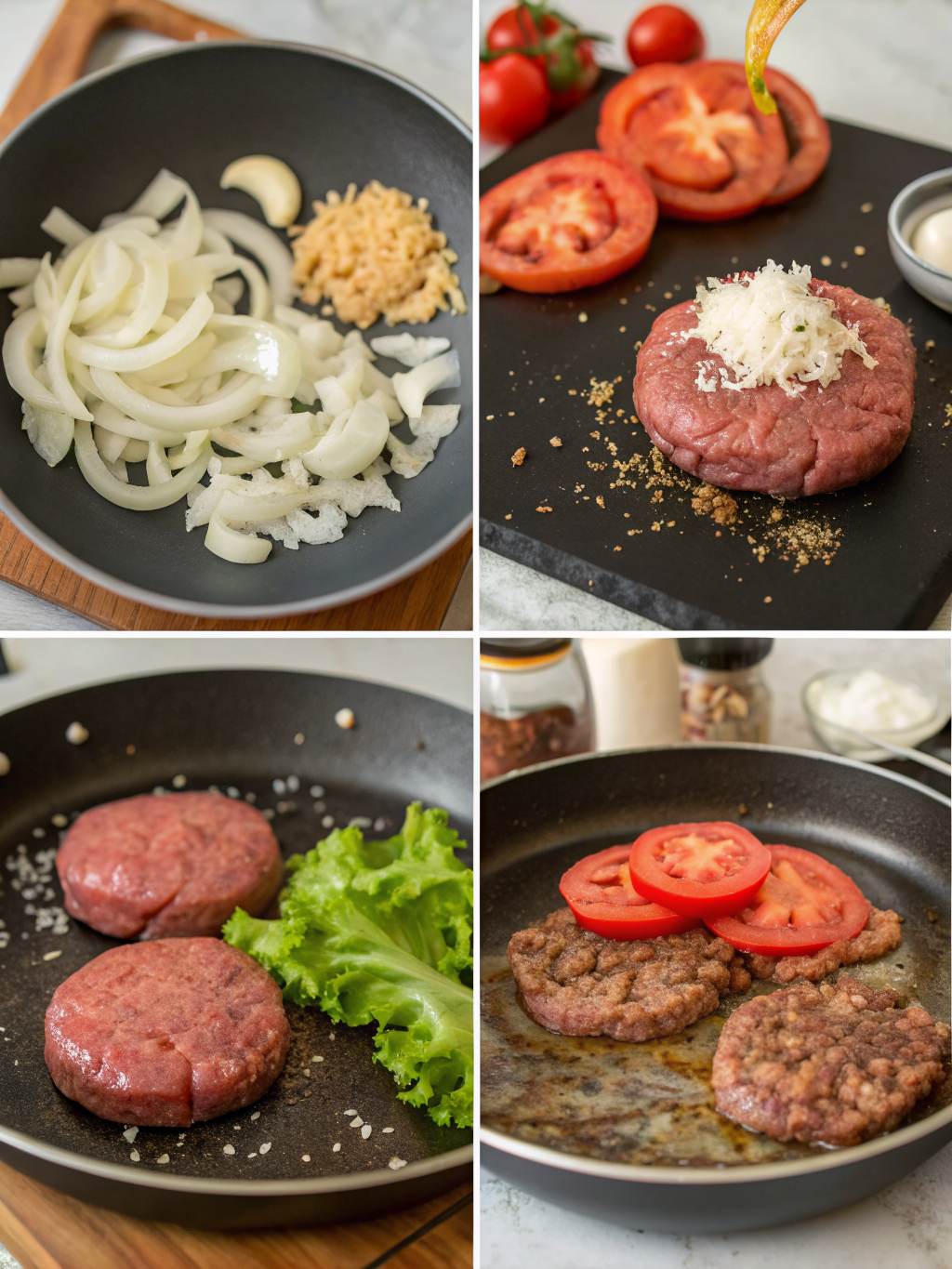 hamburger steak recipe preparing steps