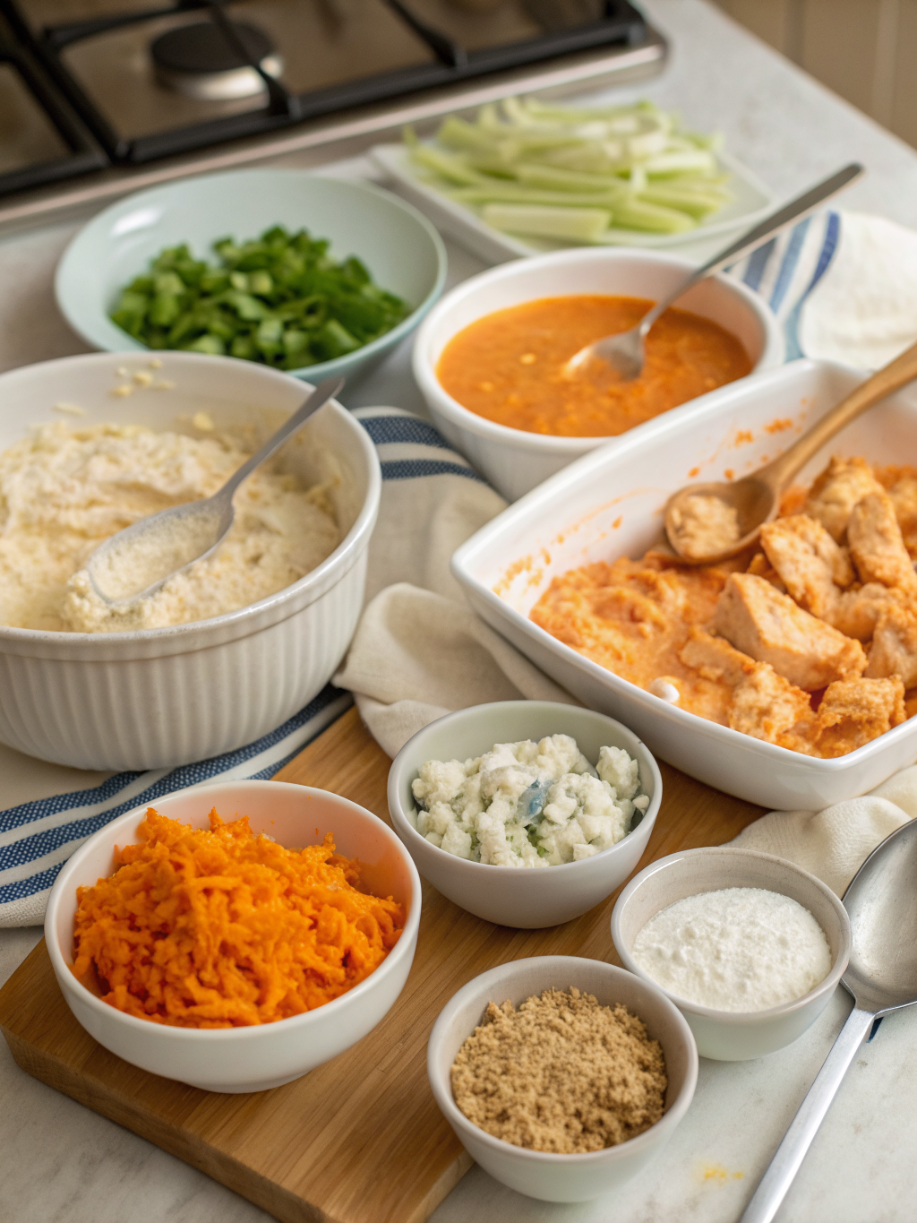 frank's buffalo chicken dip recipe preparing steps