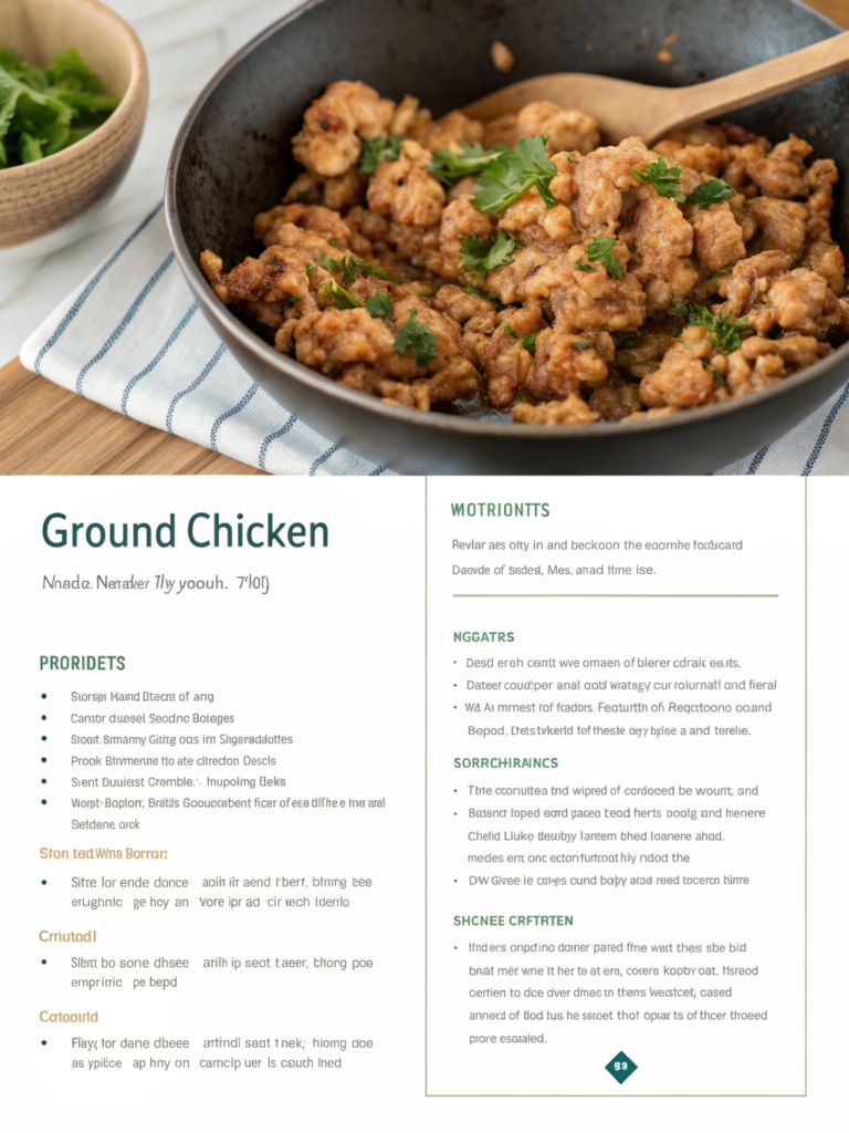 Perfect Recipes With Ground Chicken in 20 Mins