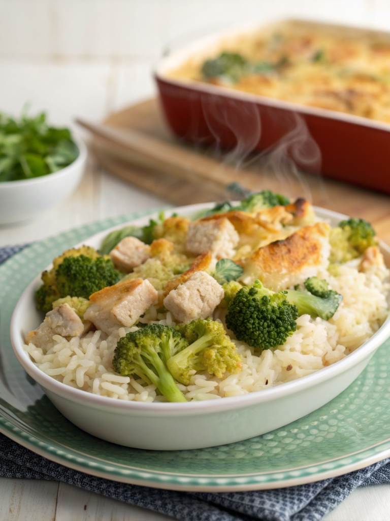 Chicken And Broccoli Casserole Recipe With Rice (15-Min)