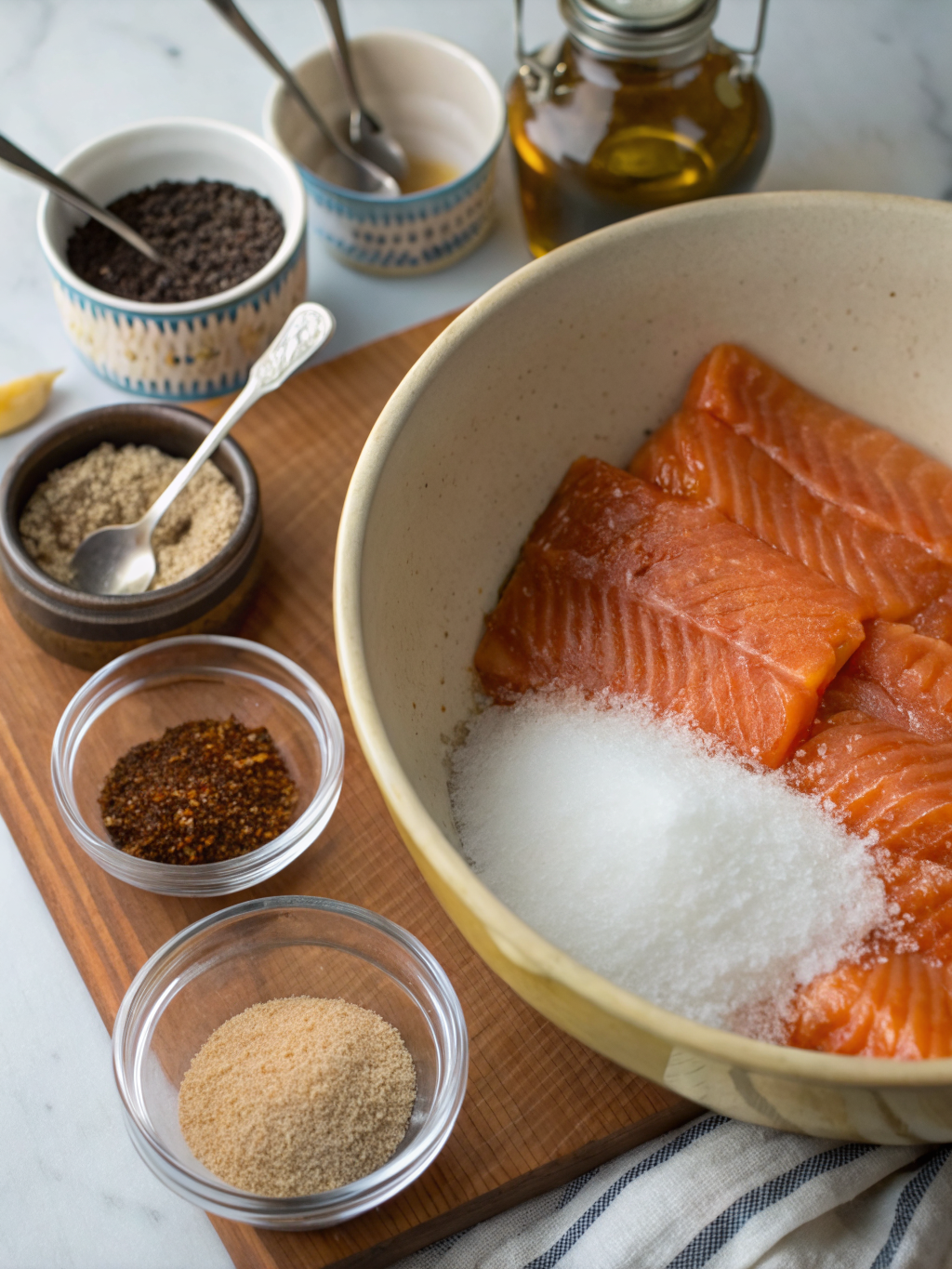 smoked salmon brine recipe preparing steps