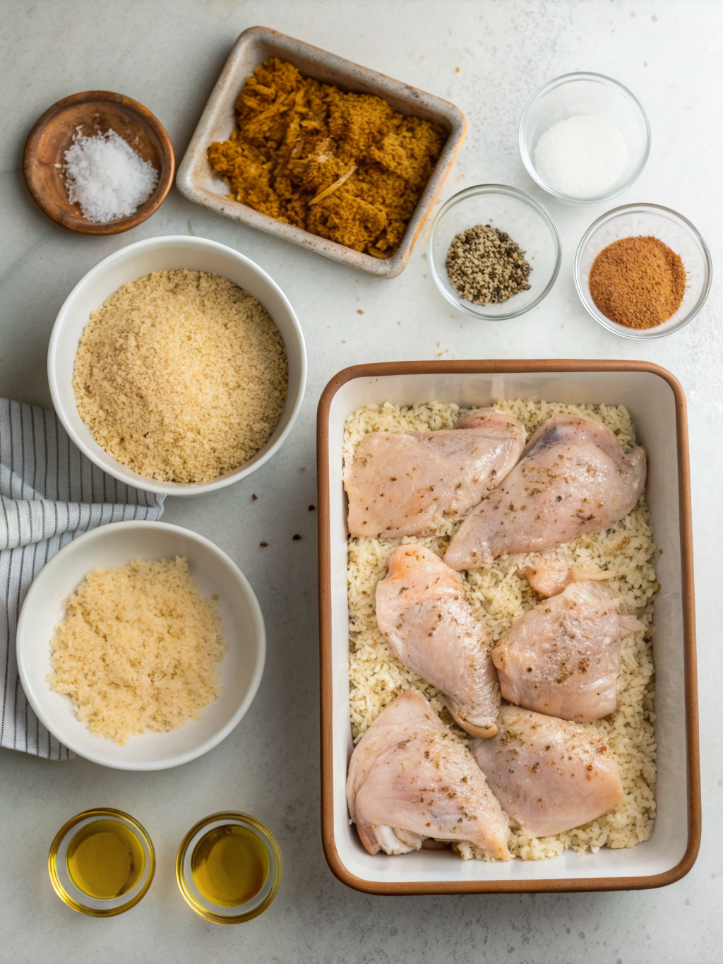 baked chicken and rice recipes preparing steps