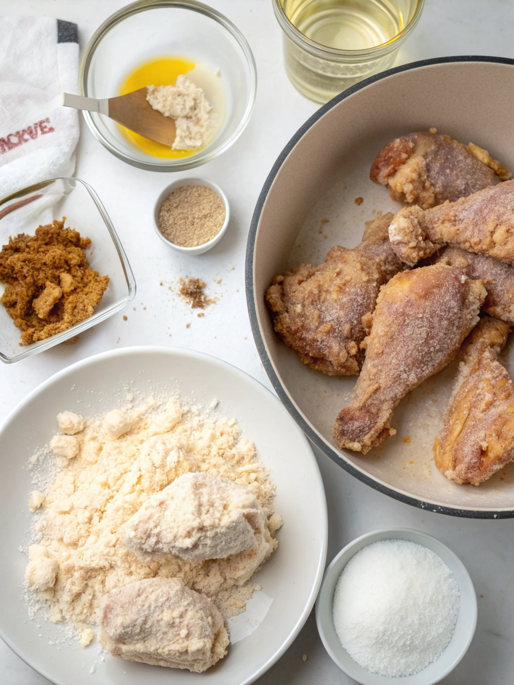 simple fried chicken recipe preparing steps