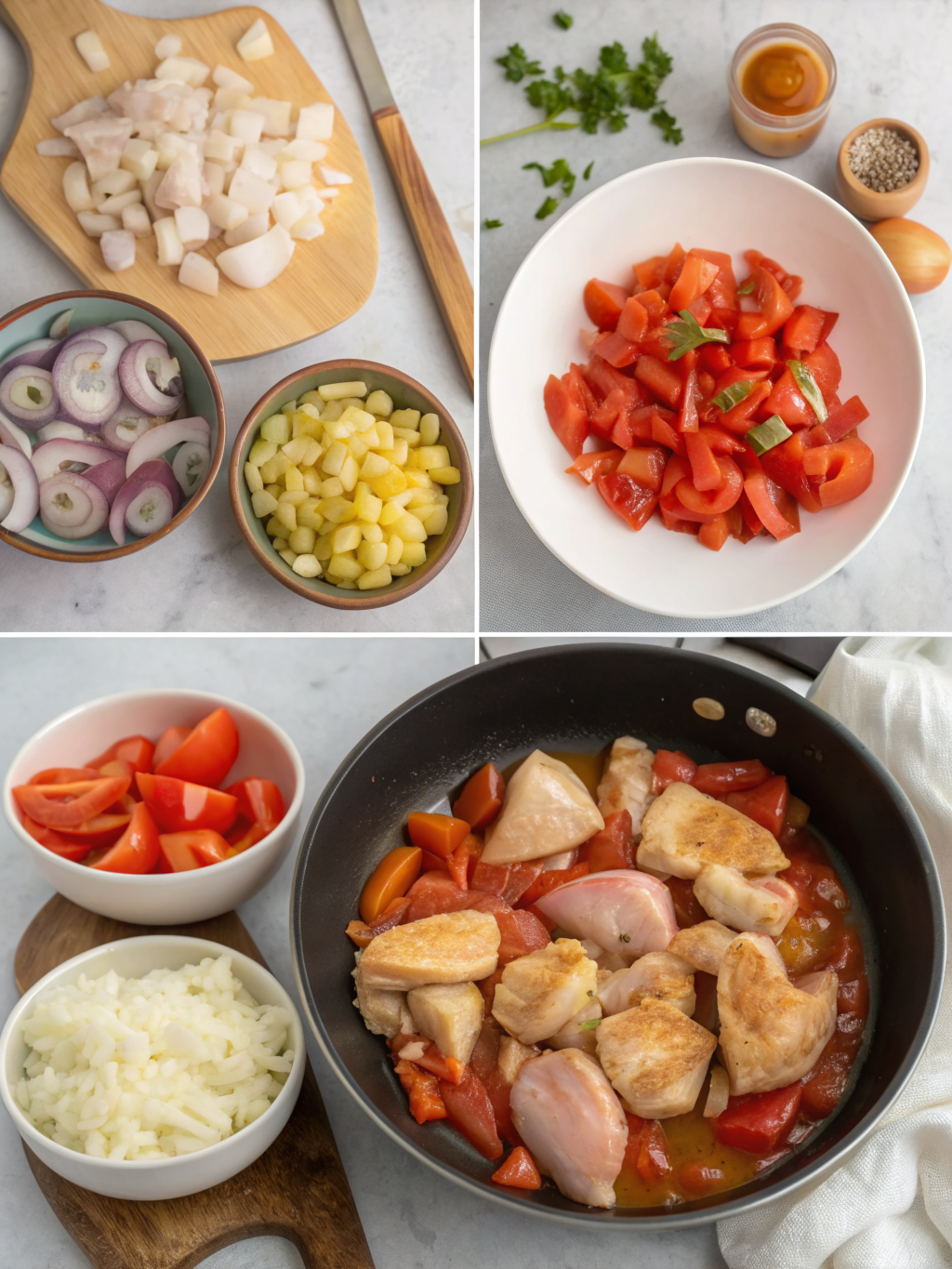 chicken afritada recipe preparing steps