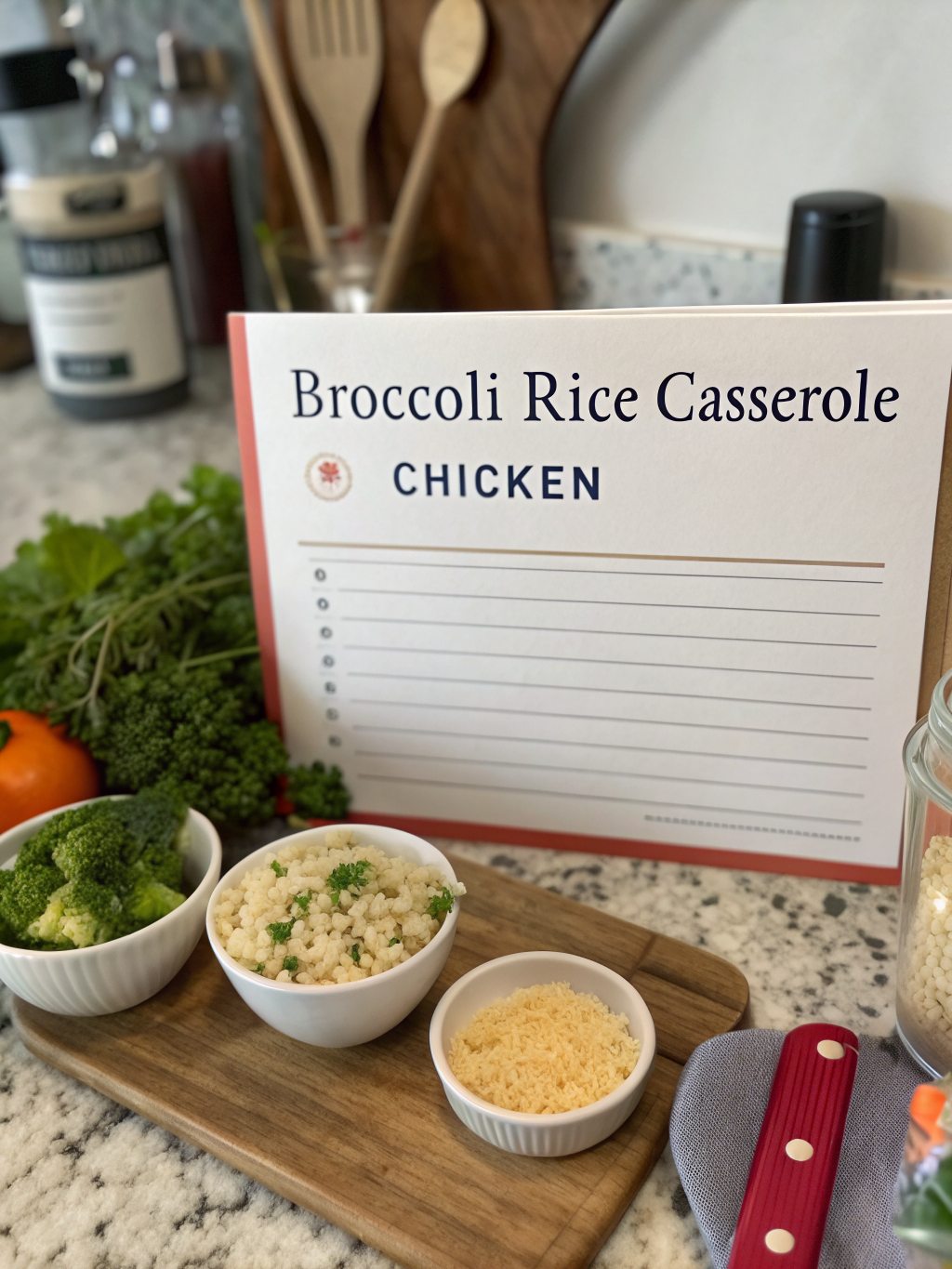 recipe for broccoli rice casserole with chicken ingredients