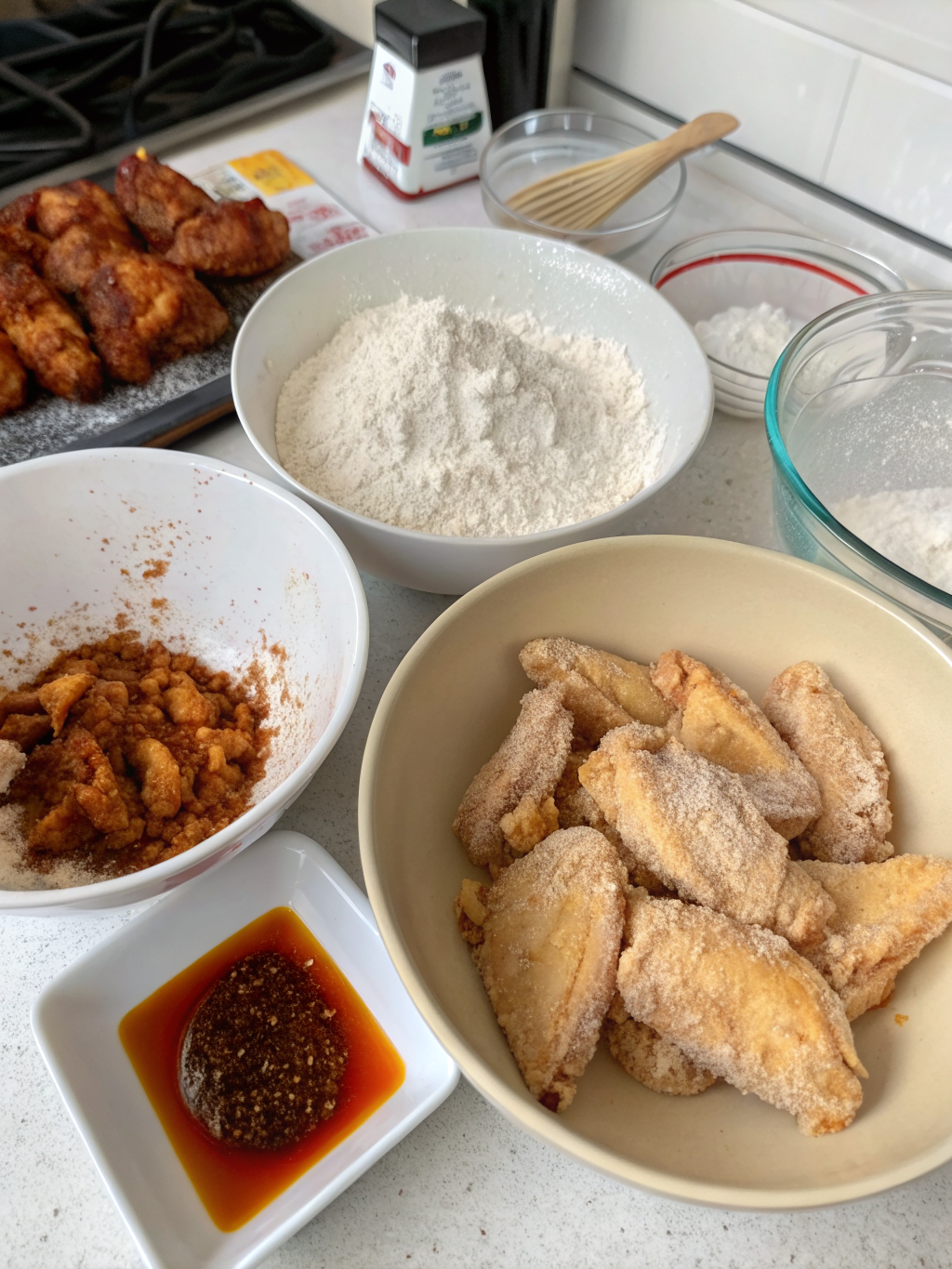 fried chicken wings recipe preparing steps
