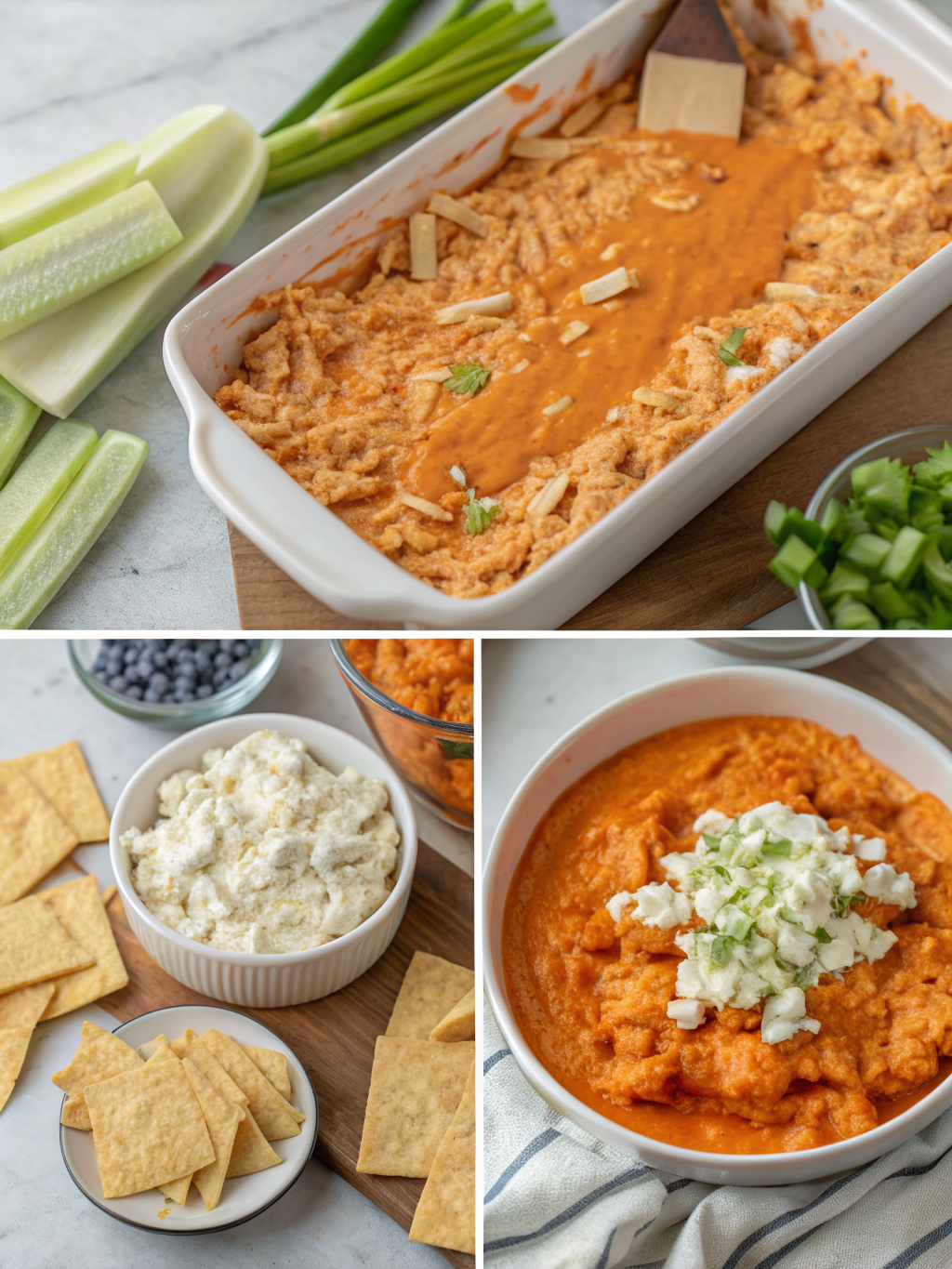 recipe frank's buffalo chicken dip preparing steps