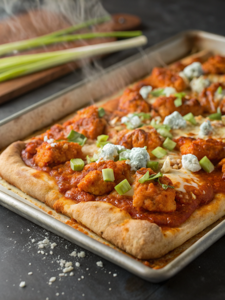 4 Steps to Crispy Buffalo Chicken Pizza Recipe