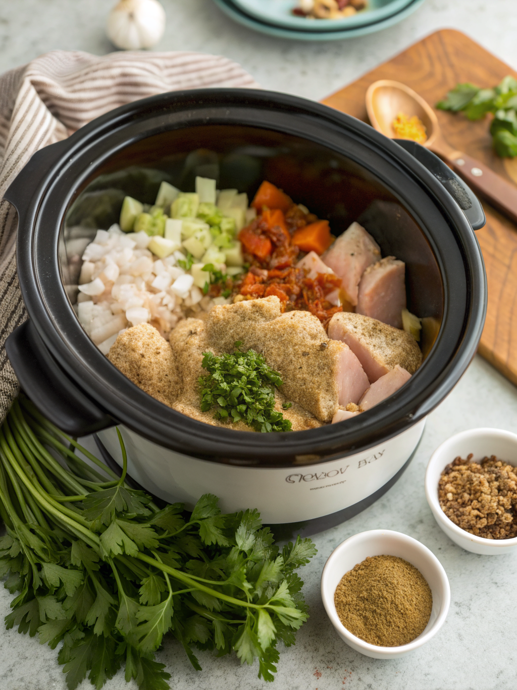 chicken and dressing recipe in crock pot ingredients