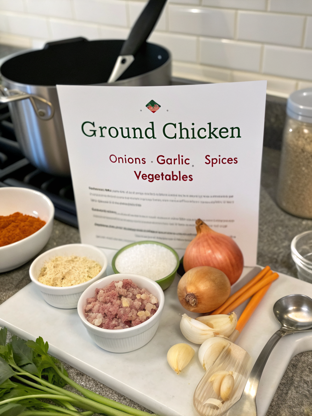 recipes with ground chicken ingredients