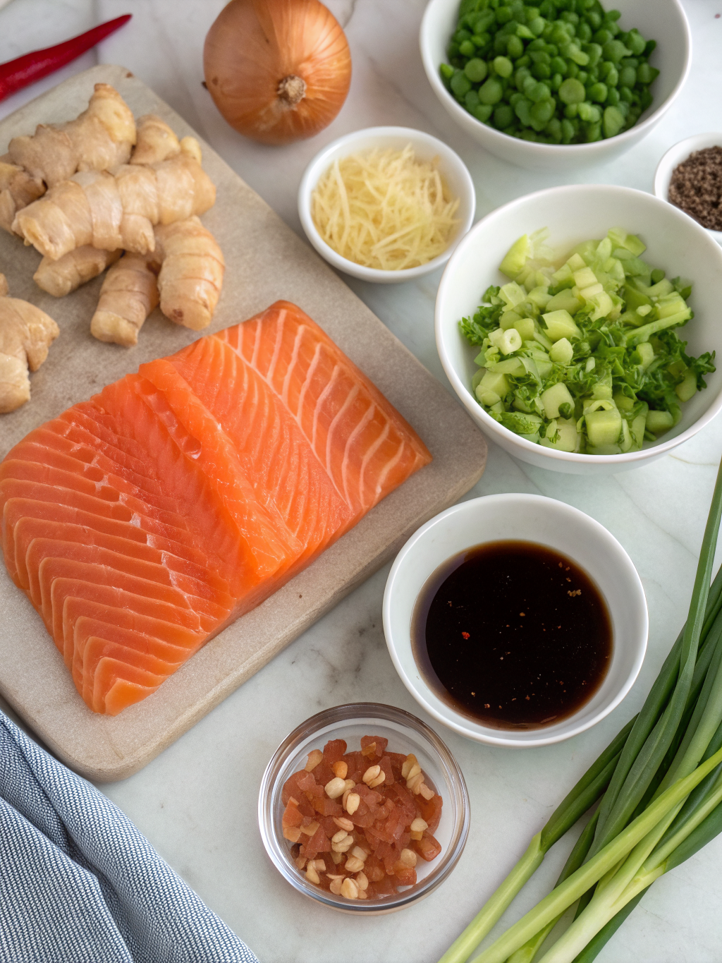 asian salmon recipe preparing steps