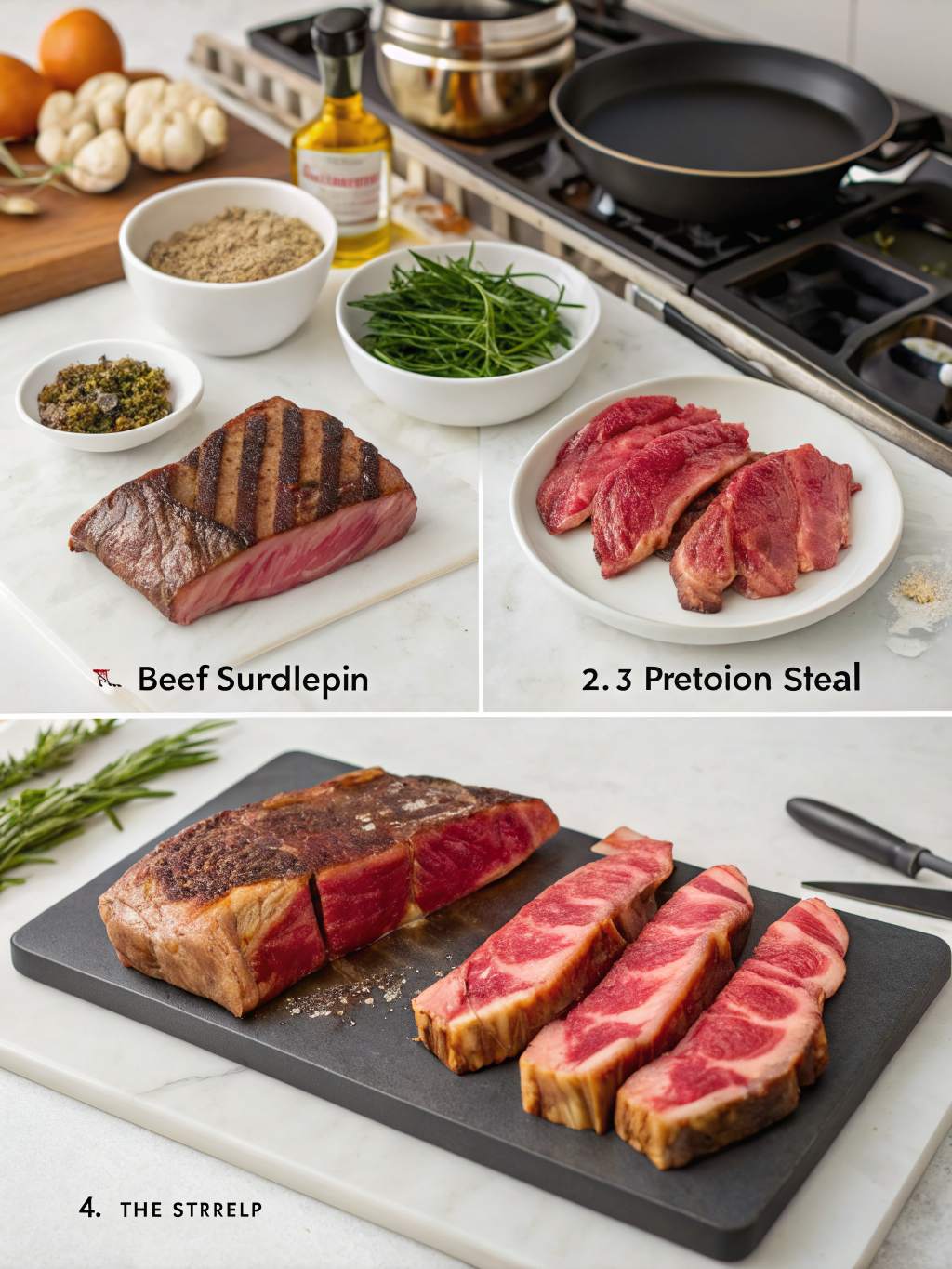 beef striploin steak recipe preparing steps