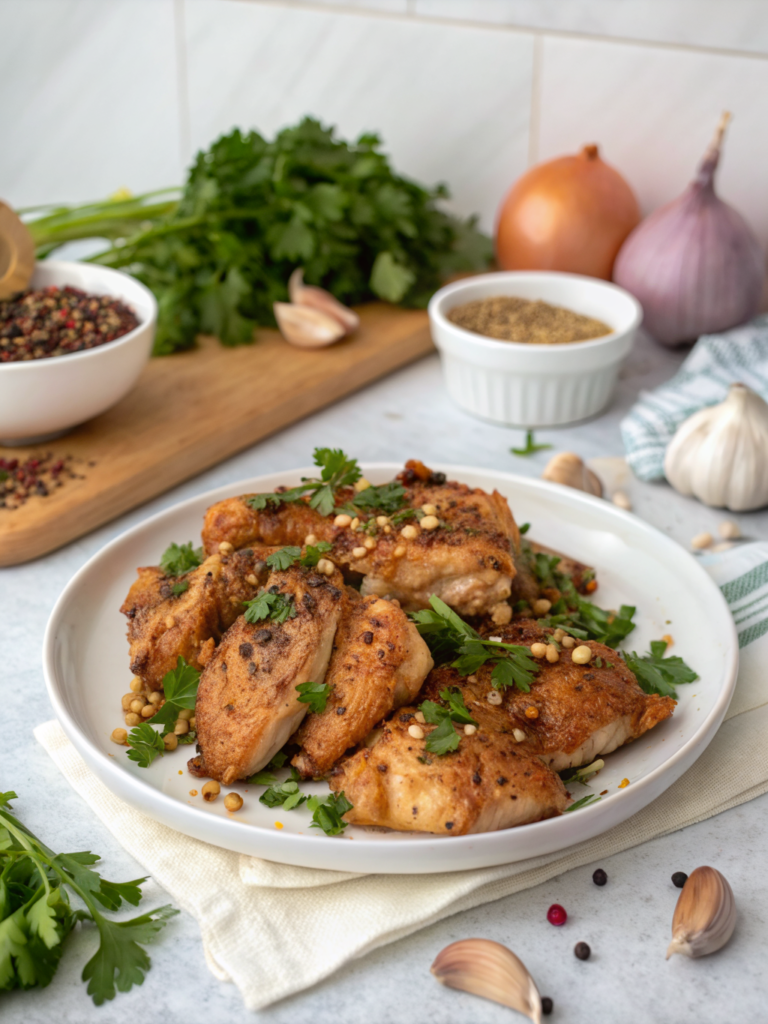 Crispy Chicken Seasoning Recipe in 1-Pan Mins