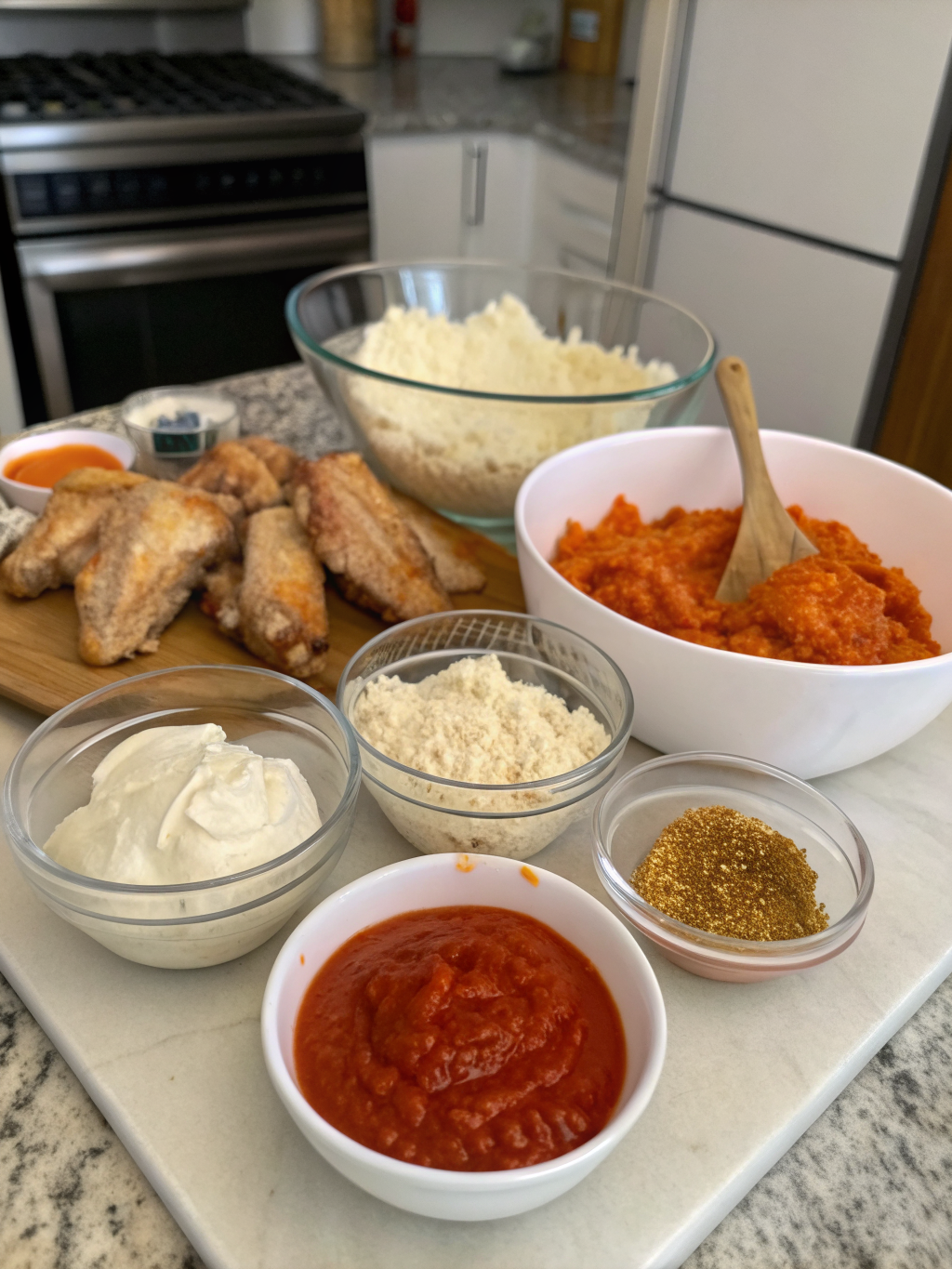 frank's red hot chicken wing dip recipe preparing steps