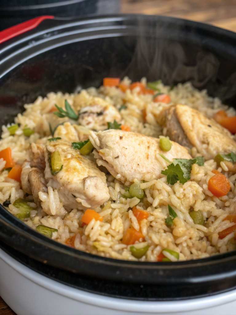 3 Steps to Delicious Chicken And Rice Crockpot Recipe