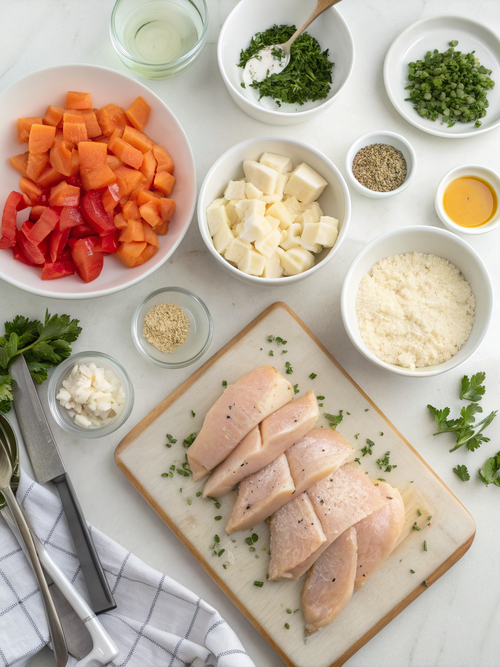 boursin chicken recipe preparing steps